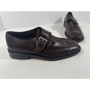 Duque Di Galliano Brown Leather Square Toe Size 7